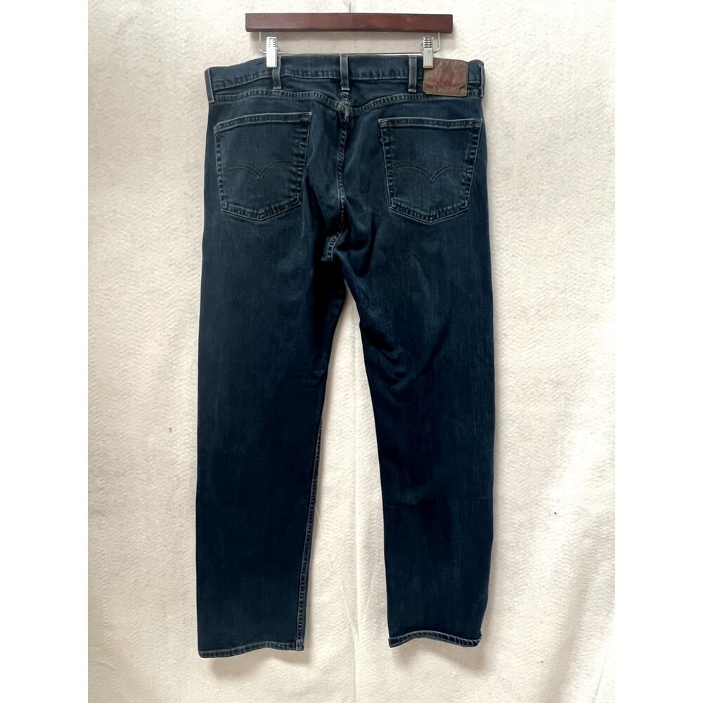 Levis 505 Denim Jeans Men's 38x32 (38x31) Regular Fit Straight Leg Dark Wash